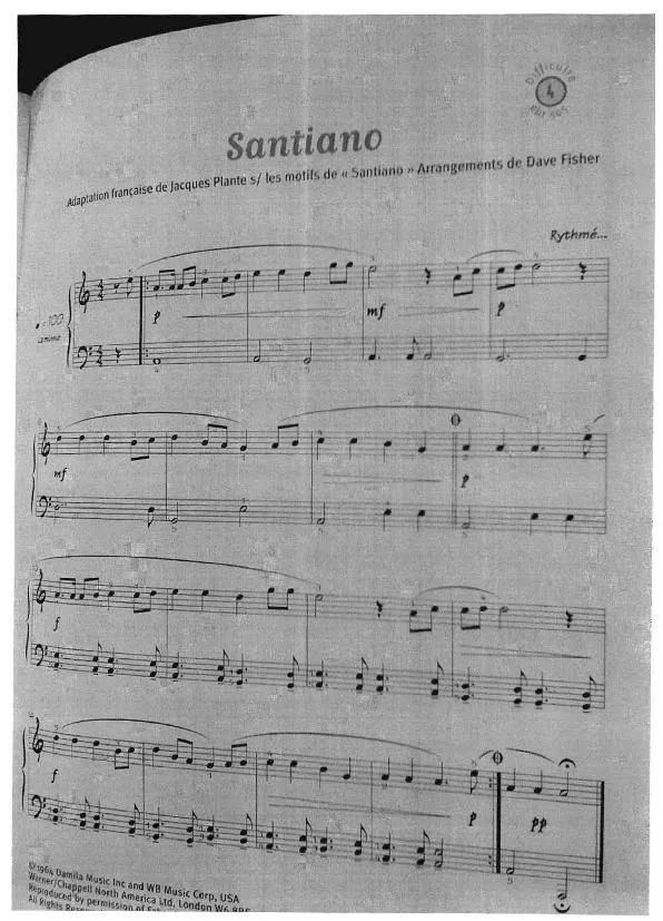télécharger la partition d'accordéon Santiano (Chant : Hugues Aufray) (Marche Folk) au format PDF