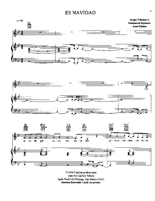 télécharger la partition d'accordéon Es Navidad (Interprètes : Banda Horizonte & Marcos Witt) (Disco) au format PDF