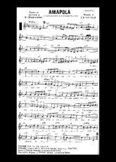 télécharger la partition d'accordéon Amapola (Chant : Tino Rossi / Jean Lumière) (Boléro) au format PDF
