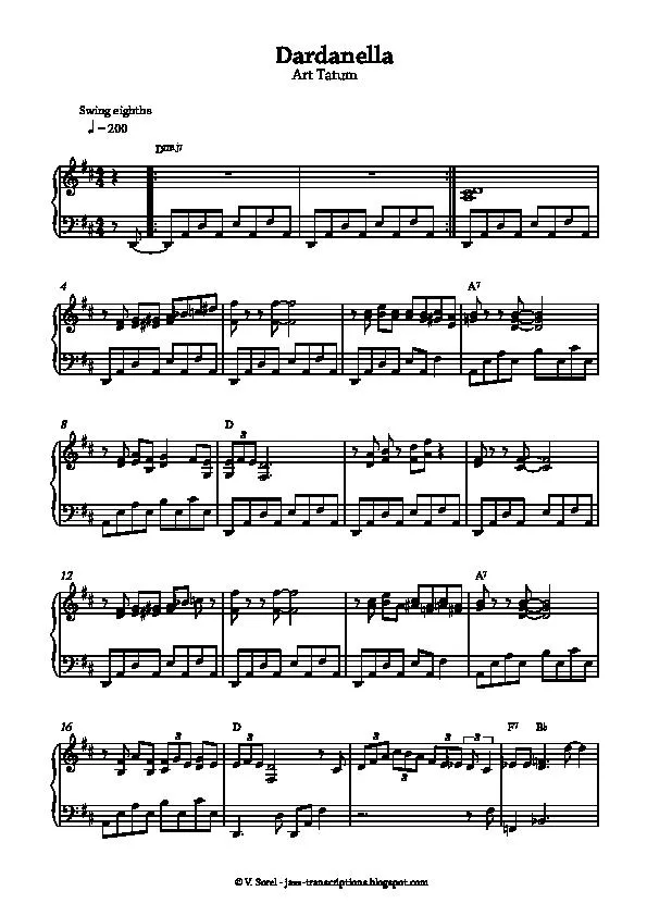 télécharger la partition d'accordéon Dardanella (Fast Swing) au format PDF