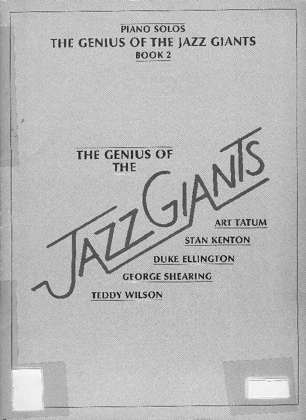 télécharger la partition d'accordéon The Genius Of Jazz Giants (Art Tatum / Stan Kenton / Duke Ellington / George Shearing / Teddy Wilson) (Book 2) au format PDF