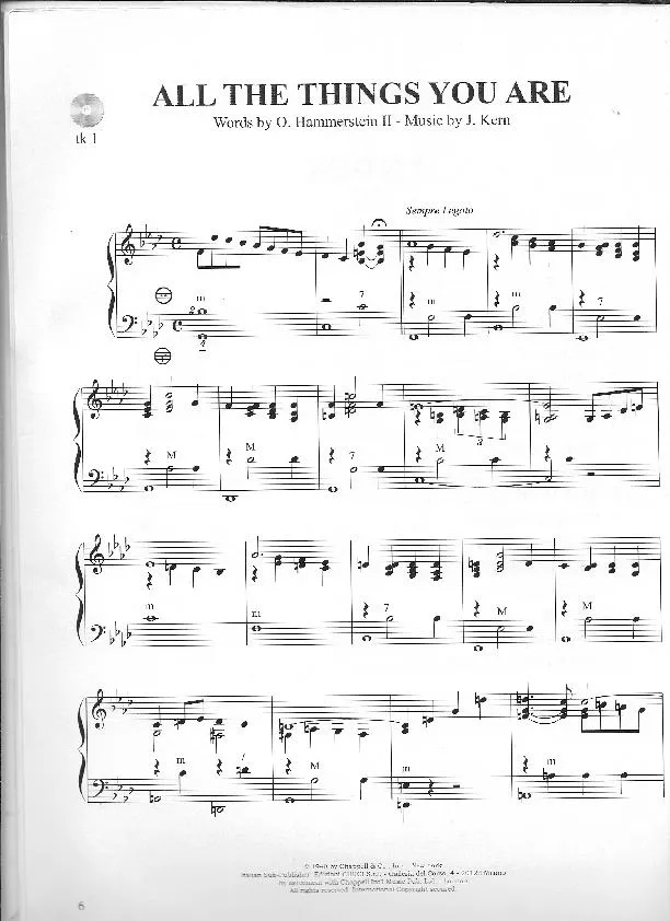 télécharger la partition d'accordéon All the things you are (Arrangement : Frank Marocco) (Slow Fox-Trot) au format PDF
