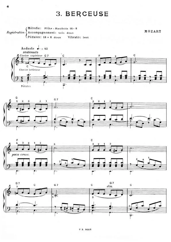 télécharger la partition d'accordéon Berceuse (Arrangement : Léo Laurent) (Valse Lente) au format PDF