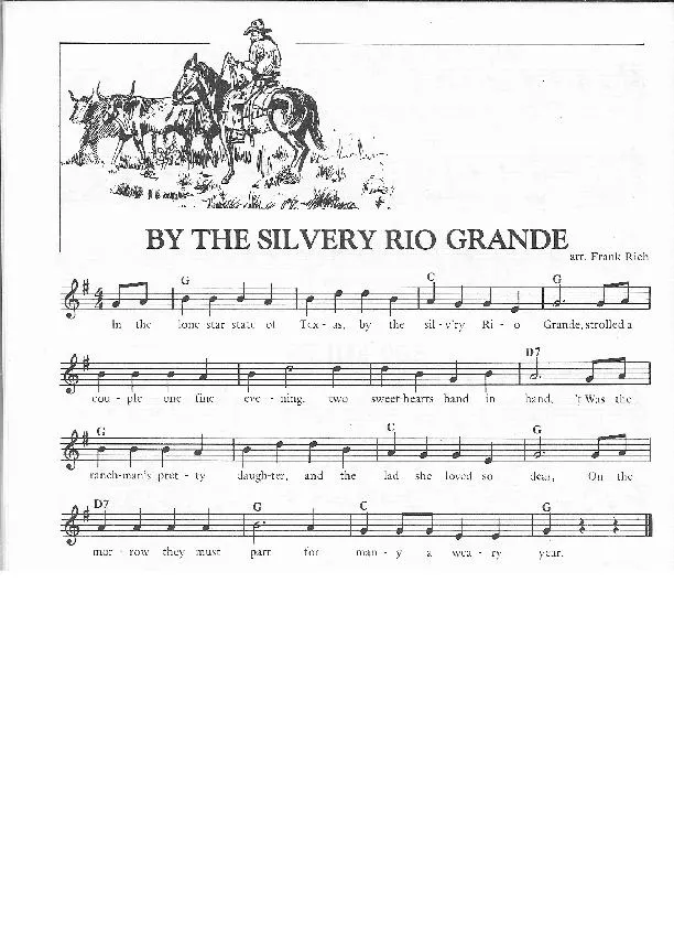 télécharger la partition d'accordéon By the Silvery Rio Grande (Arrangement : Frank Rich) (Country Quickstep) au format PDF