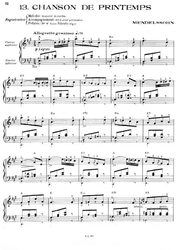 télécharger la partition d'accordéon Chanson de Printemps (Arrangement : Léo Laurent) au format PDF