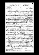 télécharger la partition d'accordéon Solo tu amor (Nuit et jour) (Boléro) au format PDF