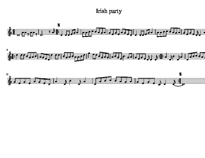 télécharger la partition d'accordéon Irish Party (Musique de Titanic) au format PDF
