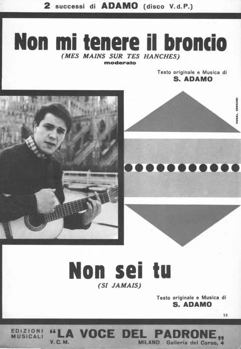 télécharger la partition d'accordéon Non mi tenere il broncio (Mes mains sur tes hanches) (Piano Conducteur) au format PDF