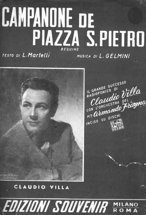 télécharger la partition d'accordéon Campanone de piazza san Pietro (Chant : Claudio Villa) (Beguine) au format PDF