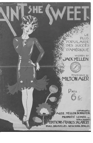 télécharger la partition d'accordéon Ain't she sweet (Fox-Trot) au format PDF