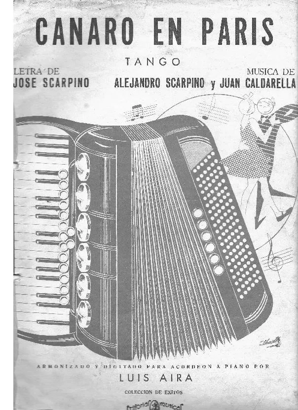télécharger la partition d'accordéon Canaro en Paris (Tango) au format PDF