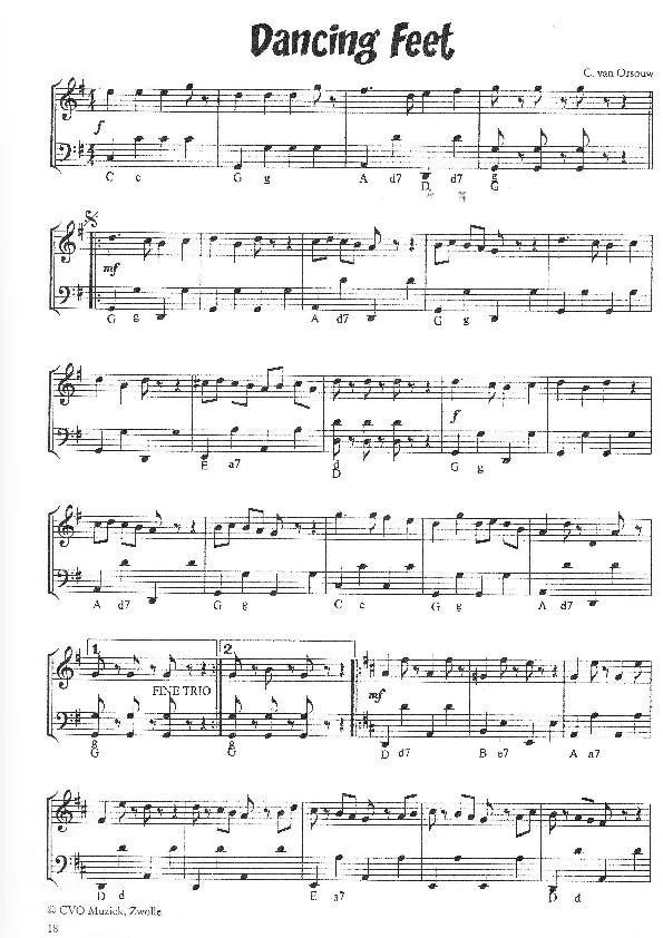 télécharger la partition d'accordéon Dancig feet (Polka) au format PDF