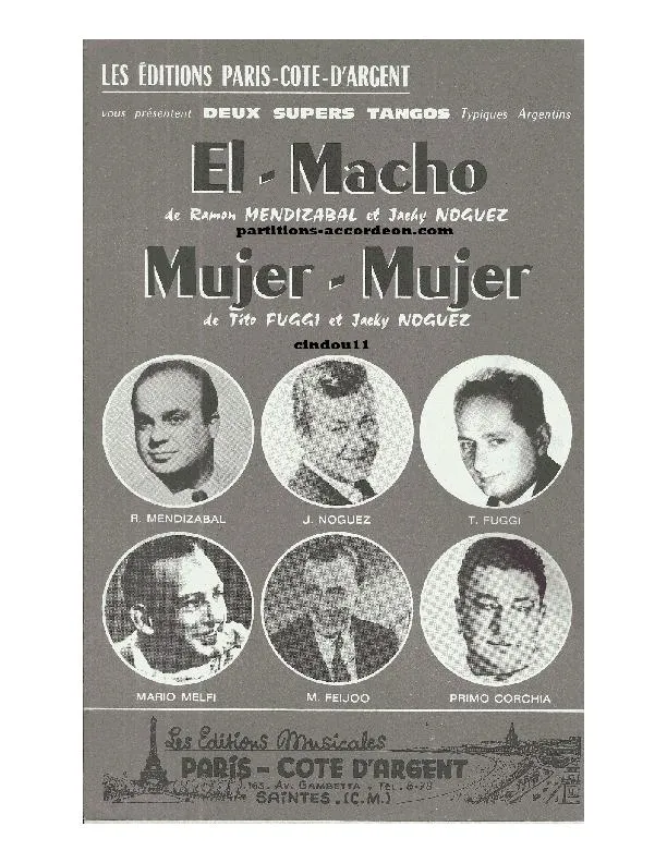 télécharger la partition d'accordéon El Macho (Arrangement : Dino Margelli) (Orchestration) (Tango) au format PDF