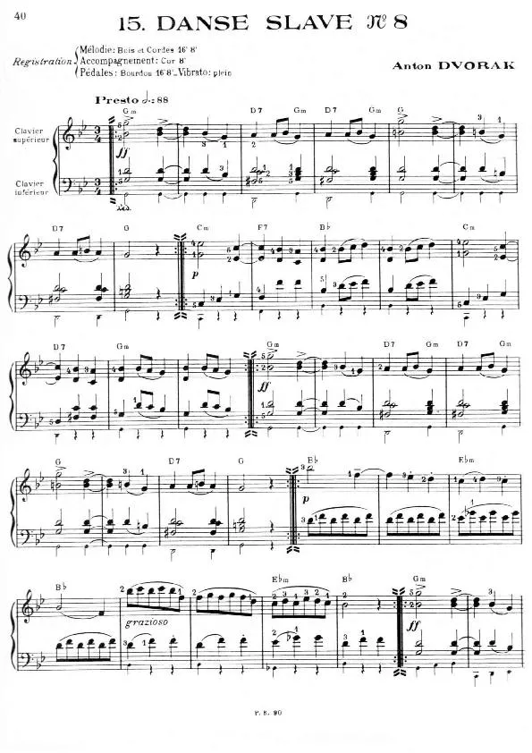 télécharger la partition d'accordéon Danse Slave n°8 (Arrangement : Léo Laurent) (Valse) au format PDF
