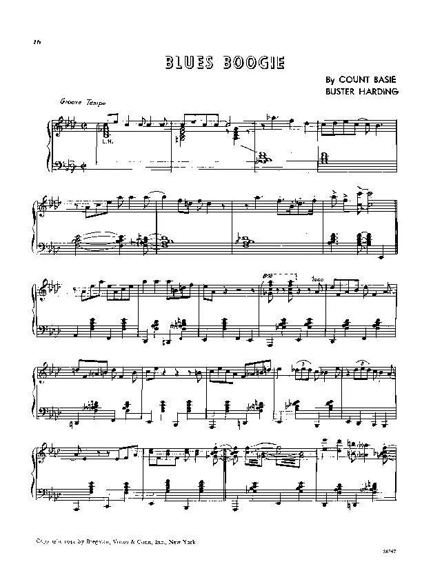 télécharger la partition d'accordéon Blues Boogie au format PDF