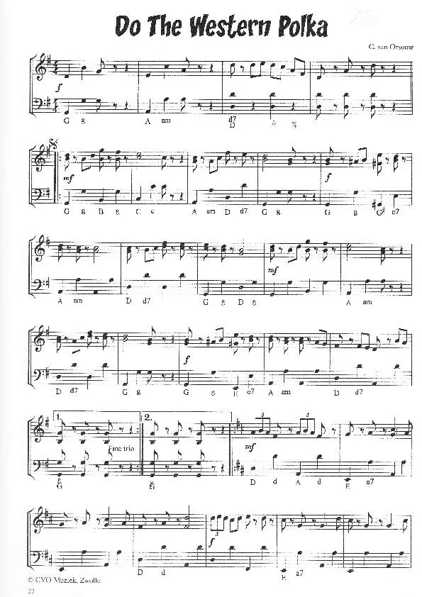 télécharger la partition d'accordéon Do the Western polka au format PDF