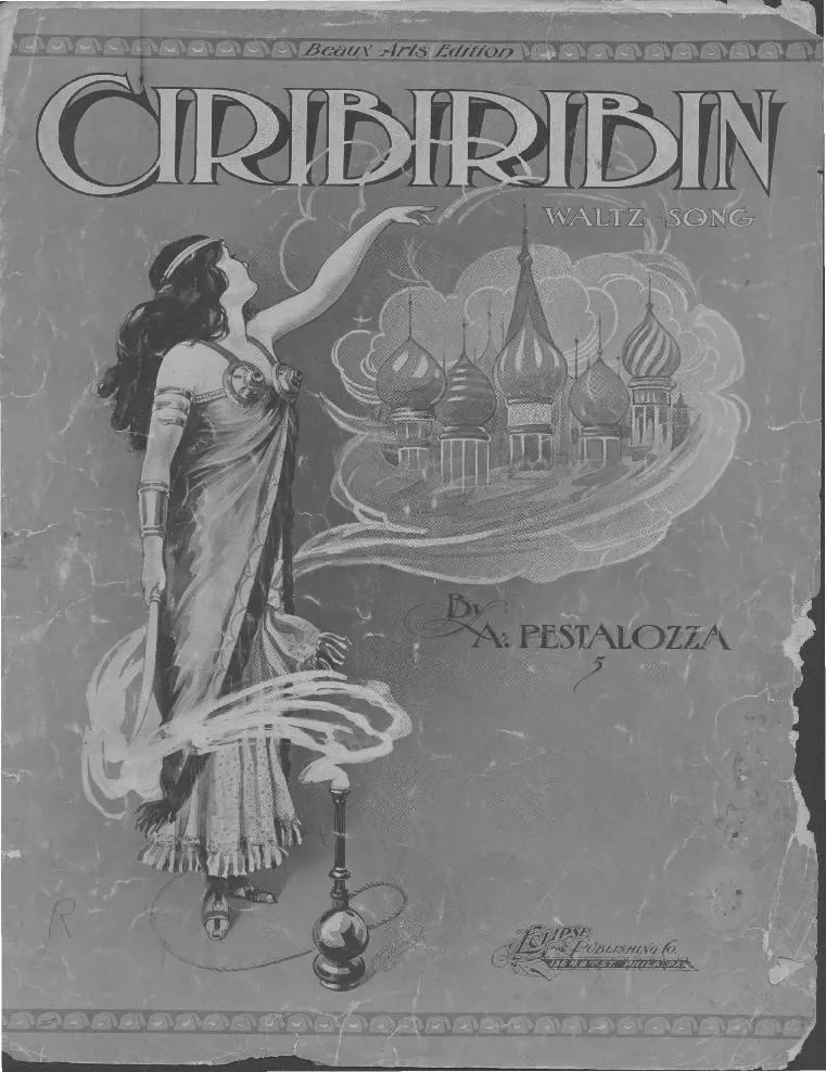télécharger la partition d'accordéon Ciribiribin (Valse) (Piano) au format PDF
