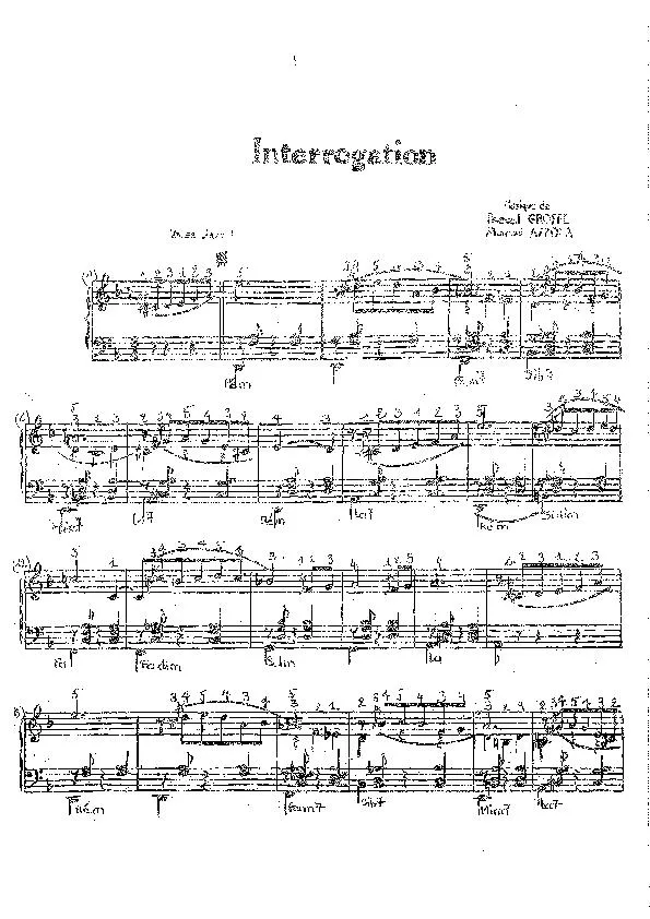 télécharger la partition d'accordéon Interrogation (Valse Jazz) au format PDF