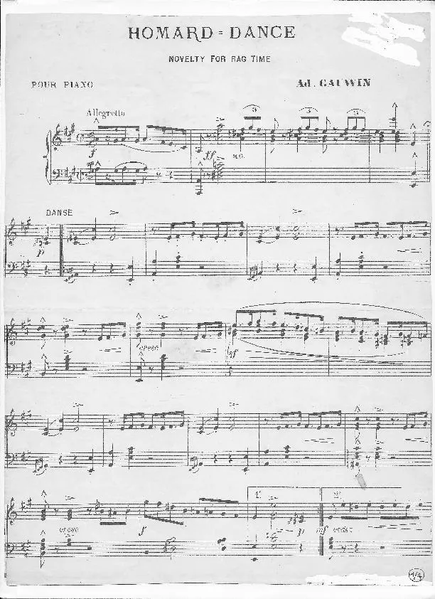 télécharger la partition d'accordéon Homard Dance (Piano) au format PDF