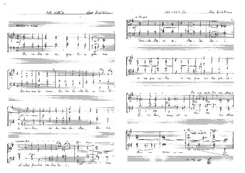 télécharger la partition d'accordéon Ave Maria (Slow Ballade) au format PDF