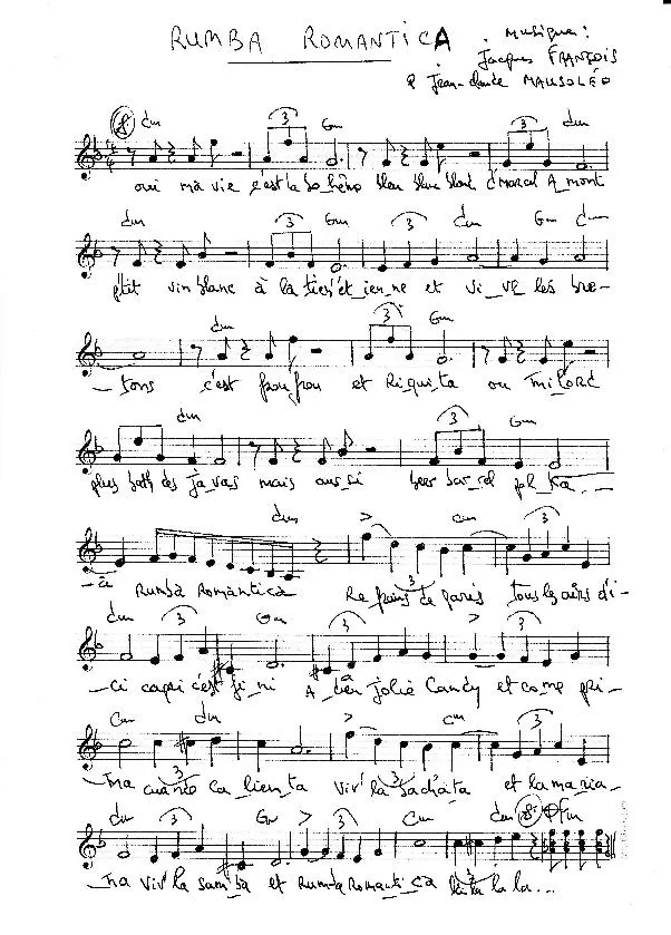 télécharger la partition d'accordéon Rumba Romantica au format PDF