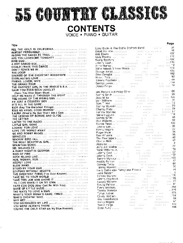 télécharger la partition d'accordéon 55 Country Classics au format PDF