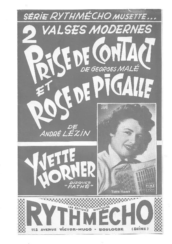 télécharger la partition d'accordéon Rose de Pigalle (Valse) au format PDF