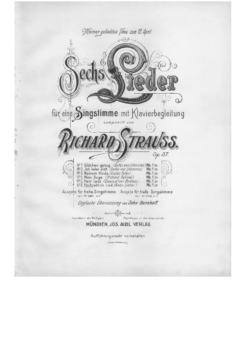 télécharger la partition d'accordéon Hochzeitlich Lied (Nuptial Song) au format PDF