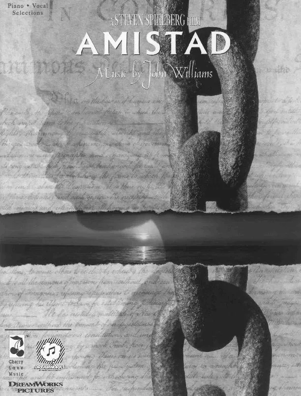 télécharger la partition d'accordéon A Steven Spielberg Film : Amistad / Music by John Williams au format PDF