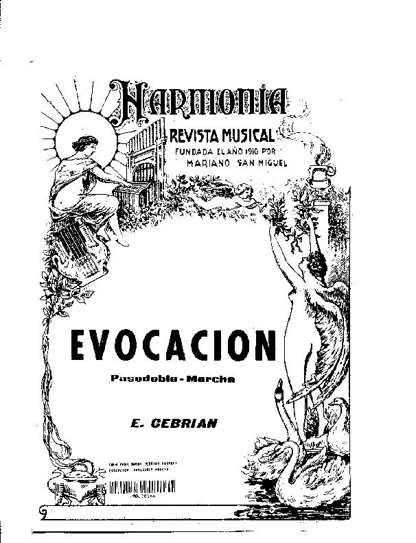 télécharger la partition d'accordéon Evocacion (Arrangement : Mariano San Miguel) (Orchestration) (Paso Doble) au format PDF