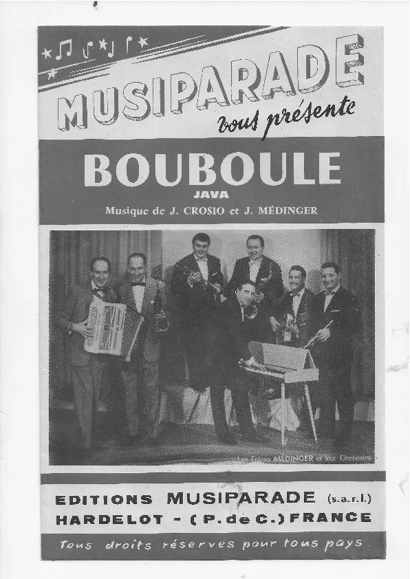 télécharger la partition d'accordéon Bouboule (2ième accordéon avec variations) (Orchestration) (Java) au format PDF