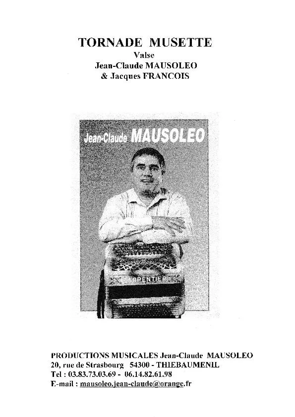 télécharger la partition d'accordéon Tornade Musette  (Valse) au format PDF