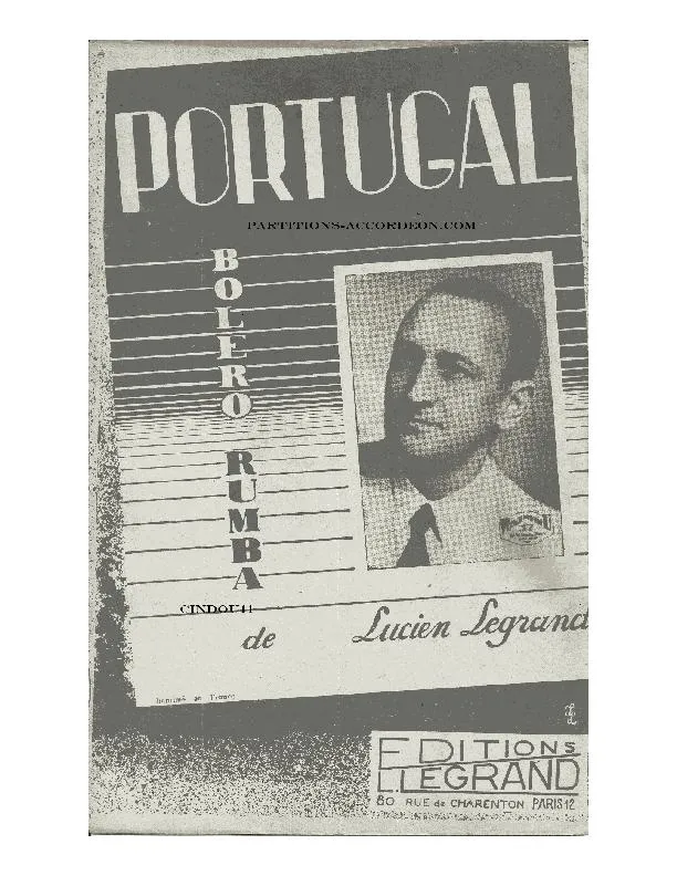 télécharger la partition d'accordéon Portugal (Orchestration) (Boléro Rumba) au format PDF