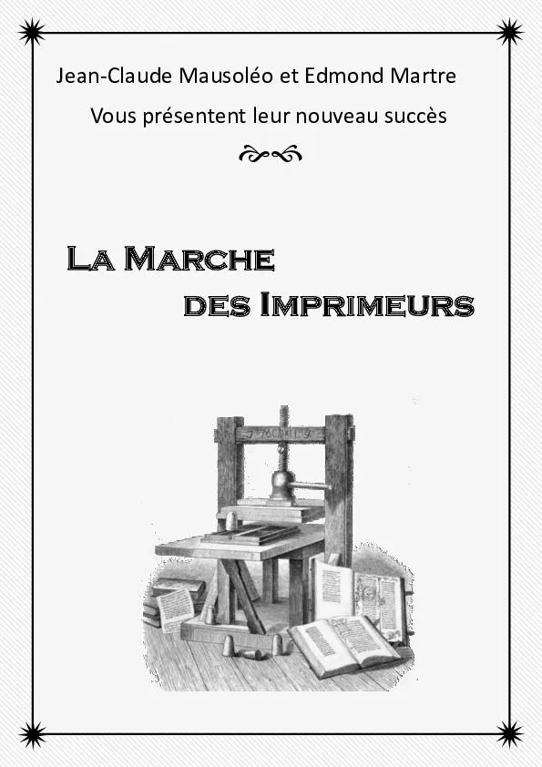 télécharger la partition d'accordéon La marche des imprimeurs au format PDF