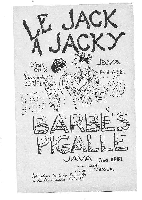 télécharger la partition d'accordéon Barbès Pigalle (Orchestration) (Java) au format PDF