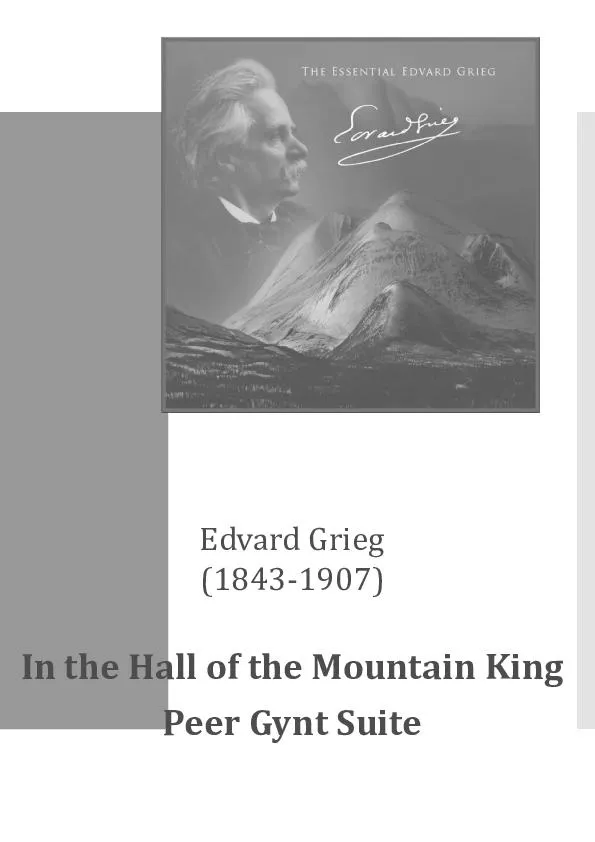 télécharger la partition d'accordéon In the hall of the Mountain King (From Peer Guint Suite n°1) (Arrangement : Dee Langley) au format PDF