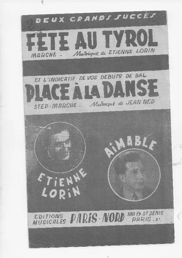télécharger la partition d'accordéon Fête au Tyrol (Marche) au format PDF