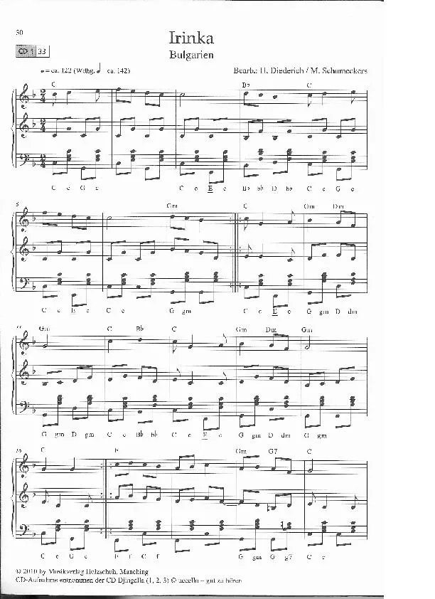 télécharger la partition d'accordéon Irinka (Arrangement : Henner Diederich & Martina Schumeckers) (Polka) au format PDF