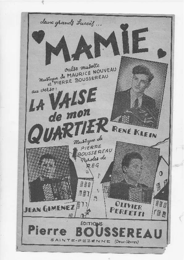 télécharger la partition d'accordéon Mamie (Valse) au format PDF