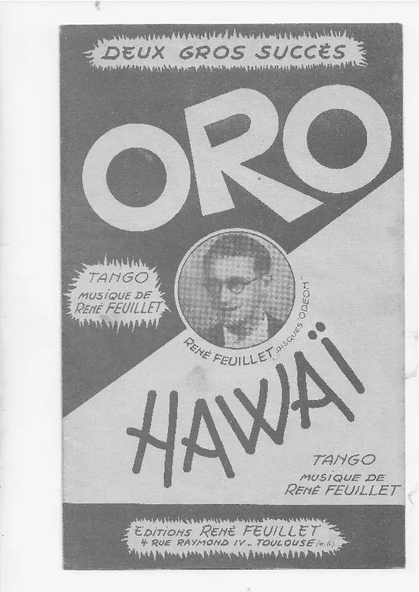 télécharger la partition d'accordéon Hawaï (Tango) au format PDF