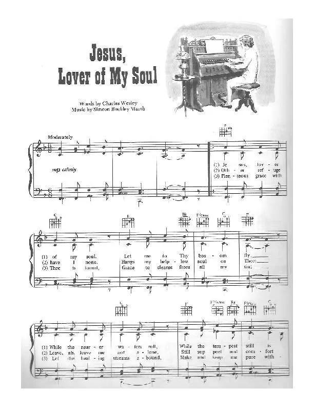 télécharger la partition d'accordéon Jesus, lover of my soul (Slow Rock) au format PDF