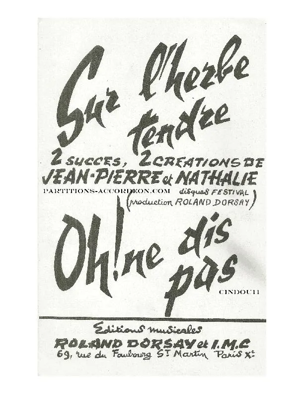 télécharger la partition d'accordéon Oh Ne dis pas (Orchestration) (Cha Cha Rock) au format PDF