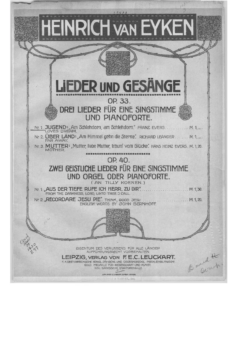 télécharger la partition d'accordéon Jugend (Love's dream) (Valse lente) au format PDF