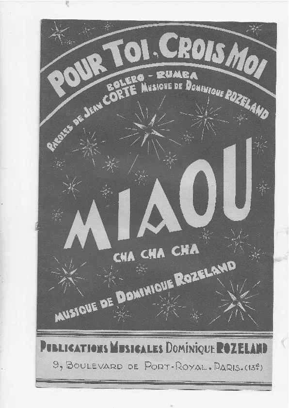 télécharger la partition d'accordéon Miaou (Orchestration) (Cha Cha Cha) au format PDF