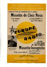 télécharger la partition d'accordéon Musette incognito (Valse Musette) au format PDF