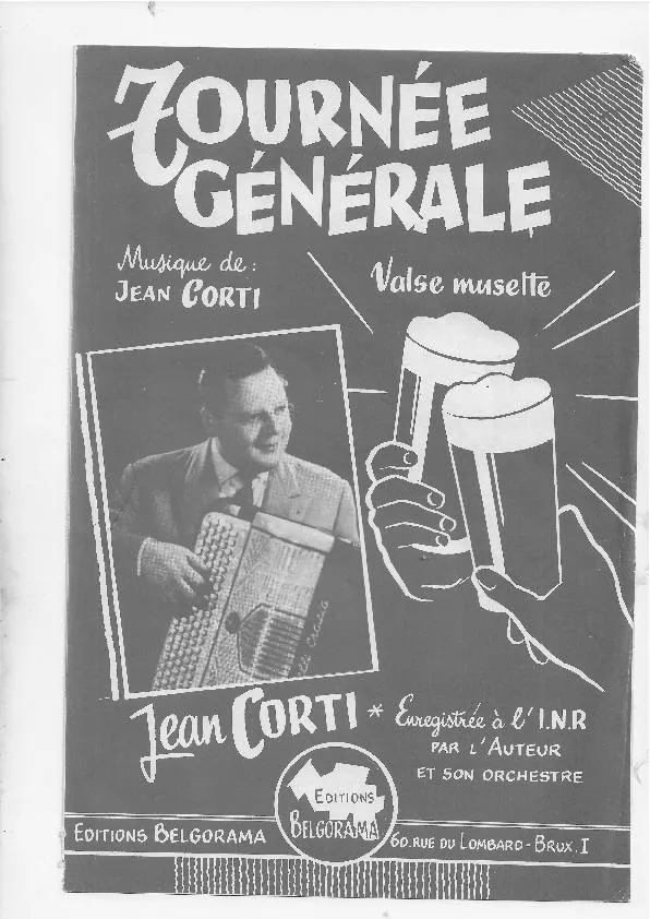 télécharger la partition d'accordéon Tournée générale (Valse Musette) au format PDF