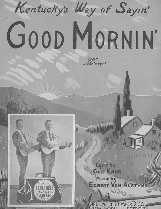 télécharger la partition d'accordéon Kentuckys way of sayin' good mornin' (Slow Fox-Trot) au format PDF