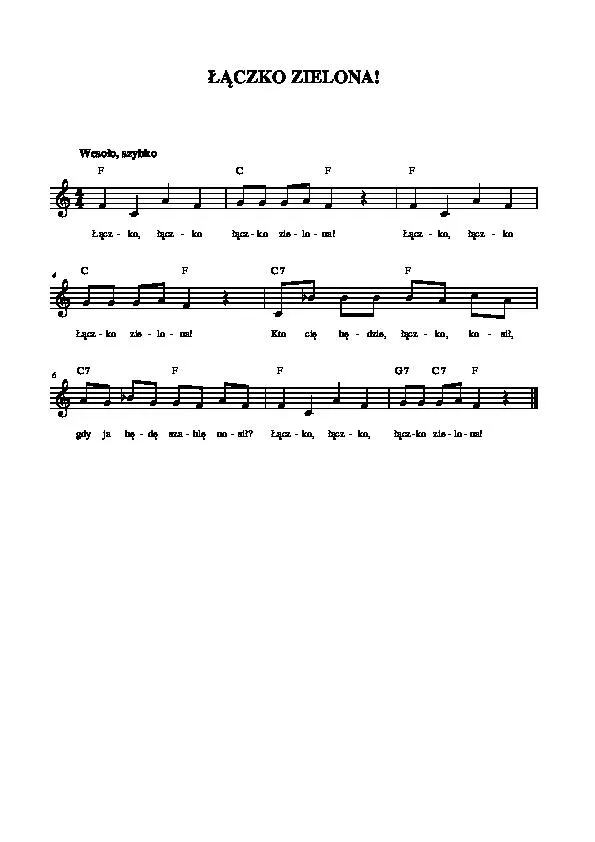 télécharger la partition d'accordéon Laczko Zielona (Marche Polka) au format PDF