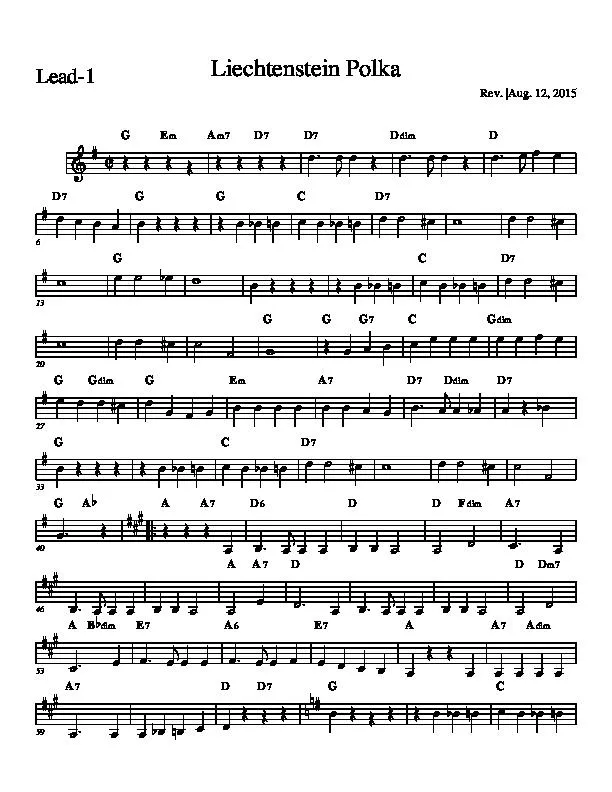 télécharger la partition d'accordéon Liechtenstein polka (Interprètes : Will Glahé et son orchestre) (Orchestration) au format PDF