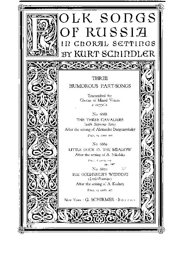 télécharger la partition d'accordéon Little duck in the meadow (Arrangement : A Nikolsky) (Russian Folk) au format PDF